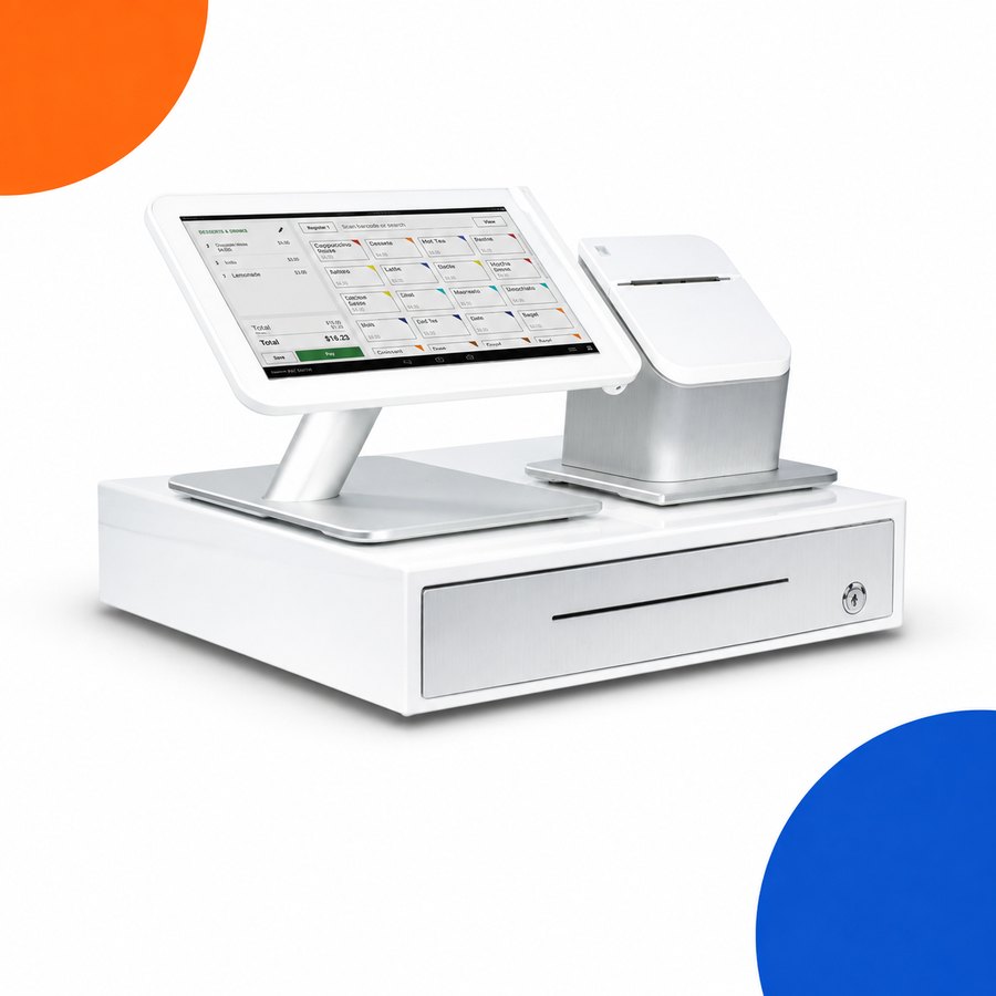 Clover Station countertop POS with cash drawer