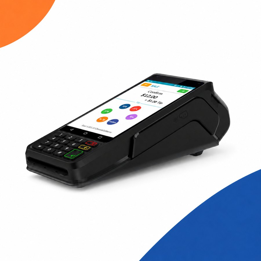Dejavoo countertop terminal with printer